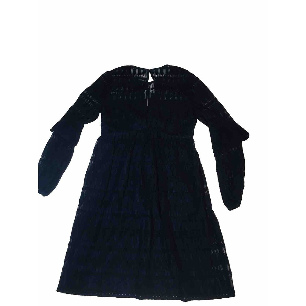 TRINA TURK Wynton Dress Sz 6 Long Sleeve Lace Navy Cocktail Party Dress‎ Wedding